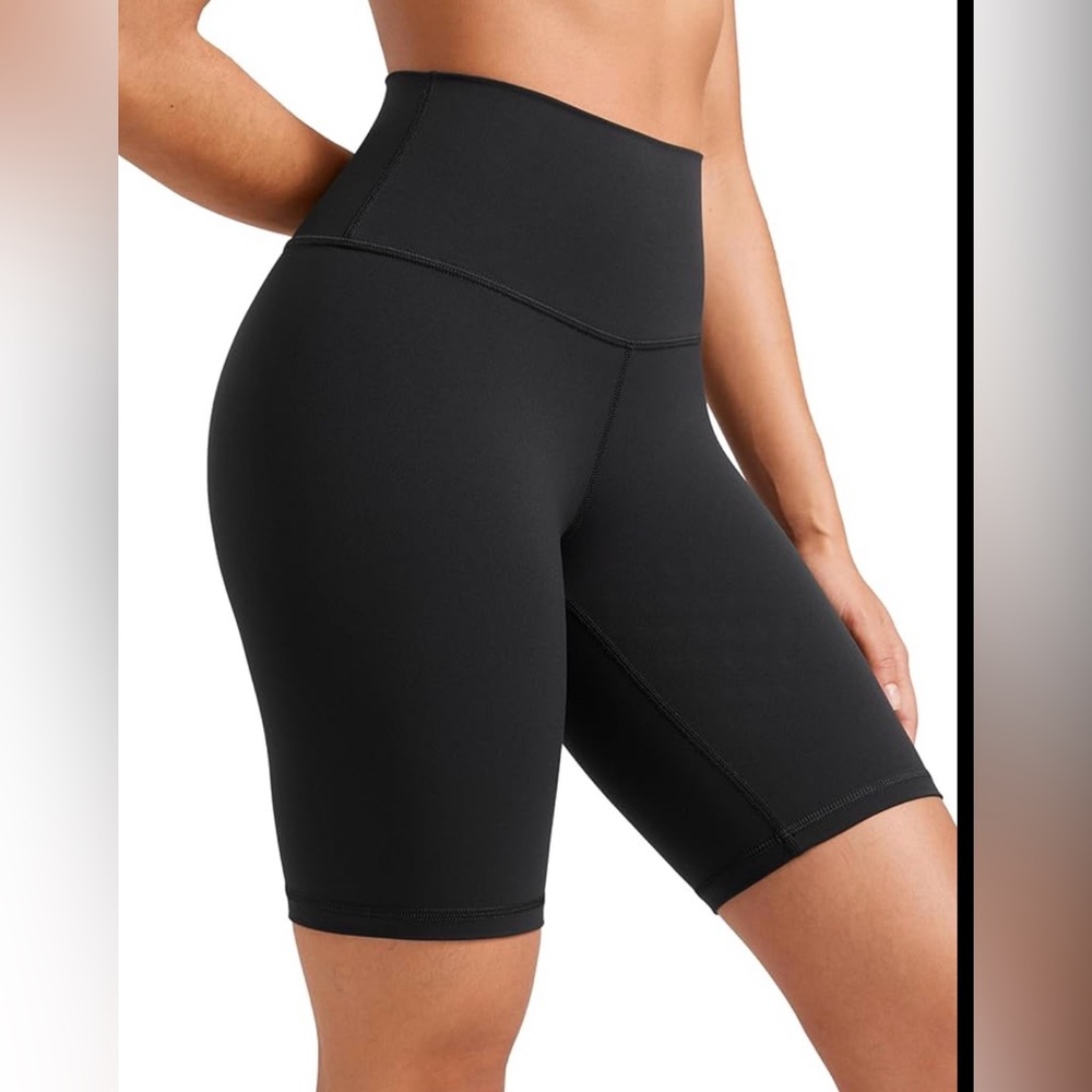 CRZ black biker shorts